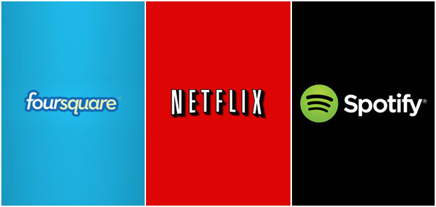 Foursquare-Netflix-Spotify