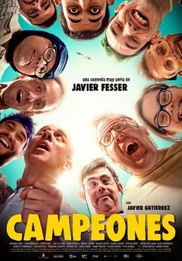The poster for the film Campeones, Spanish for Champions