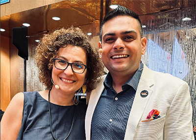 Ester Martinez & Pushkaraj Bidwai photograph